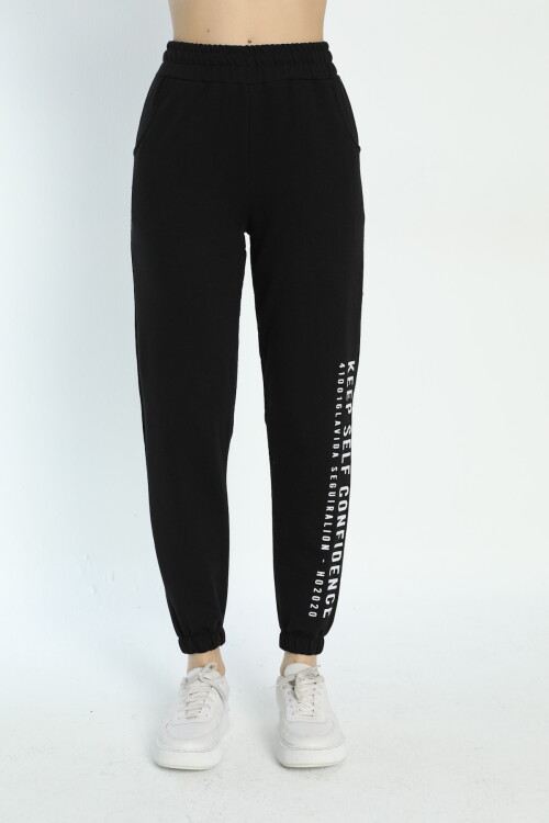 2 İplik Kadın Eşofman Alt 4002 Siyah