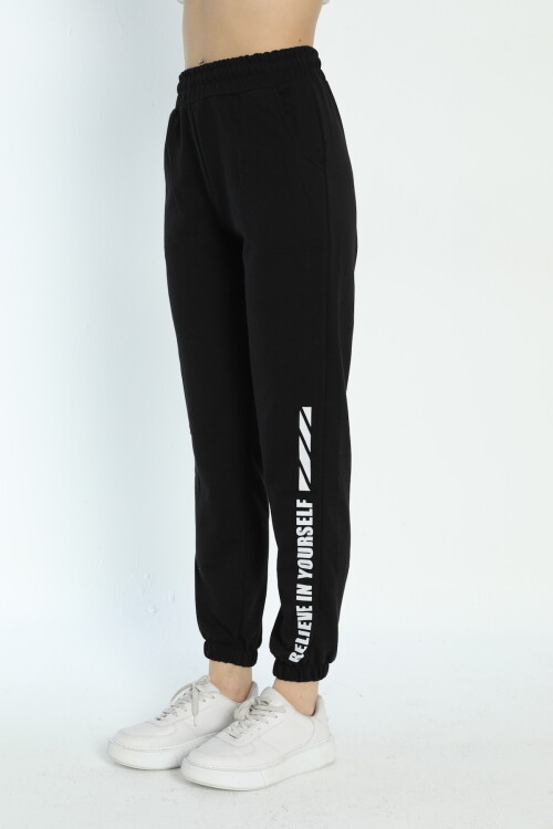 2 İplik Kadın Eşofman Alt 4002 Siyah