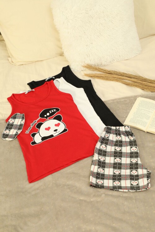 Kadın Atlet Şort Takım 8777 Siyah