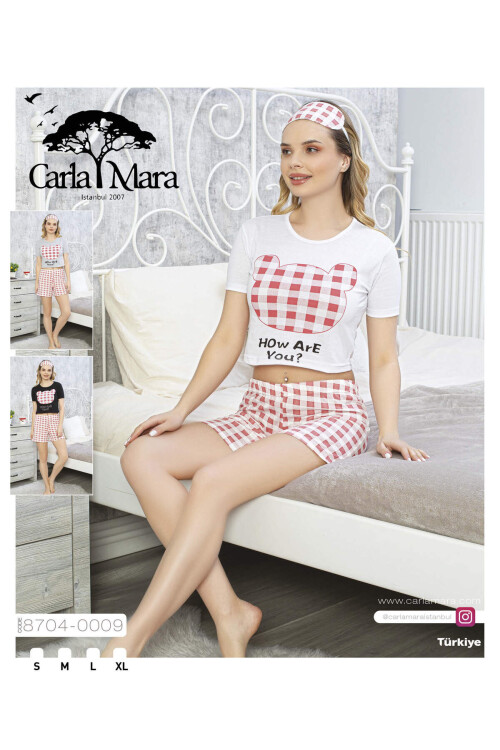 Kadın Kısa Kol Crop Şort Takım 8704 Gri