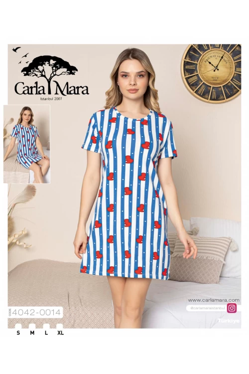 Kadın Kısa Kol Gecelik 4042