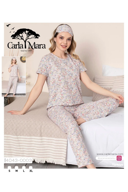 Kadın Kısa Kol Pijama Takım 4043