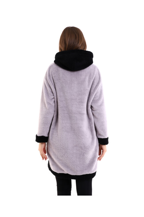 Welsoft Kapüşonlu Tunik Sweatshirt Code 2345-1