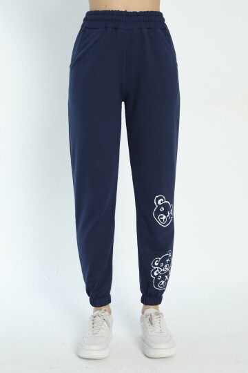 2 İplik Kadın Eşofman Alt 4002 İndigo