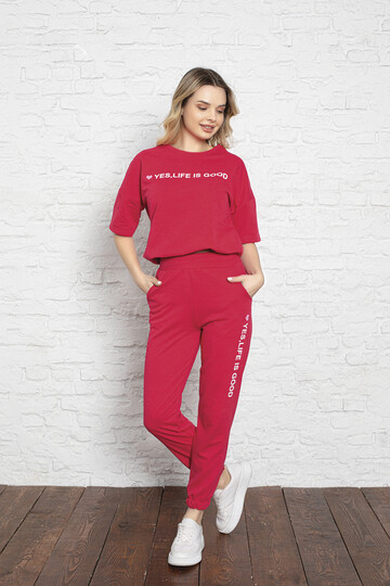 2 İplik Kısa Kol Takım 2200 Fuşya