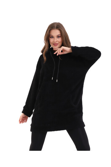 Welsoft Kapüşonlu Tunik Sweatshirt Code 2345-3